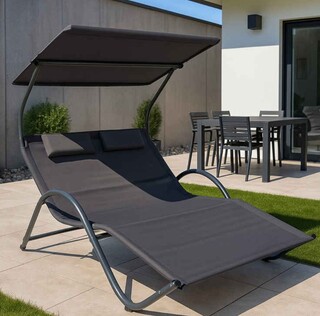 Dubbel ligbed, Gardissimo, Doppelliege Trendy, antraciet